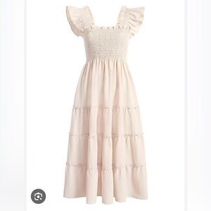 NWT Hill House Ellie Crepe Dress in Sand sold out